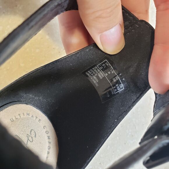 Clarks Abigail Lily Strappy Wedge Sandal Pewter Suede Women’s US 8 - Picture 7 of 8